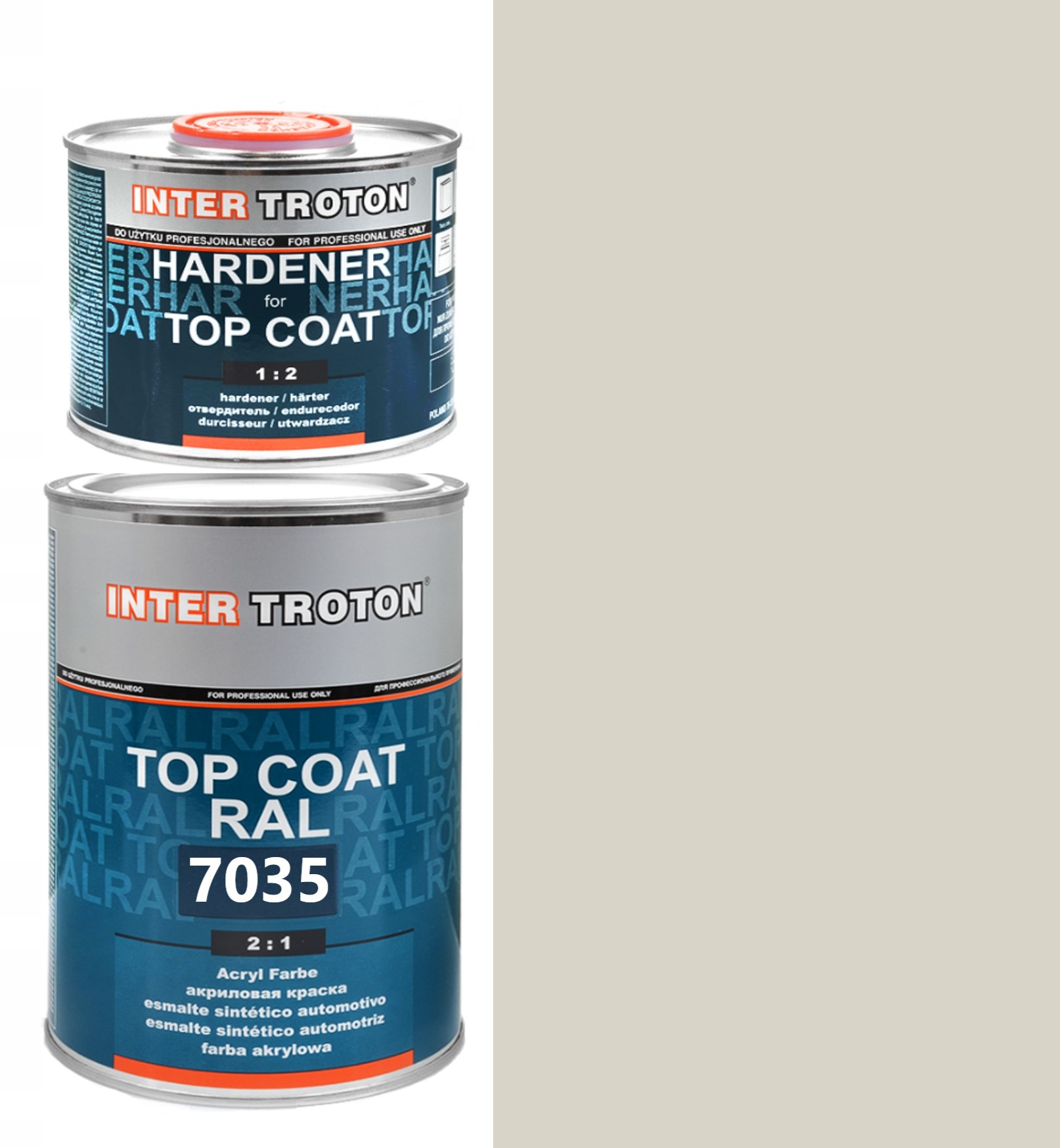 7035 RAL СЕРЫЙ АКРИЛОВЫЙ ТРОТОН 1Л+UT 2:1
