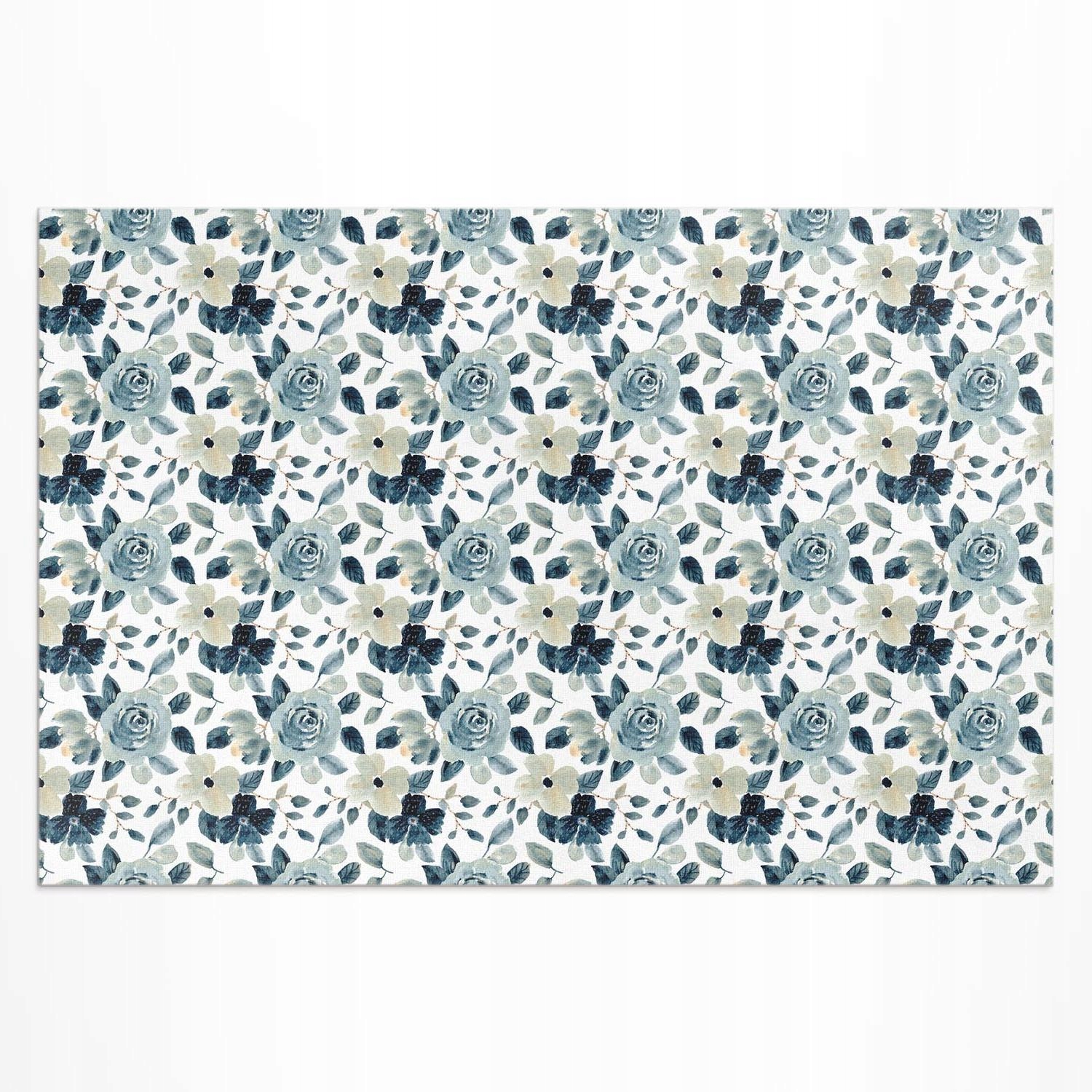 Vinylový vonkajší chodník Rozmer: 225 x 150 cm Vlny v pastelovej modrej farbe