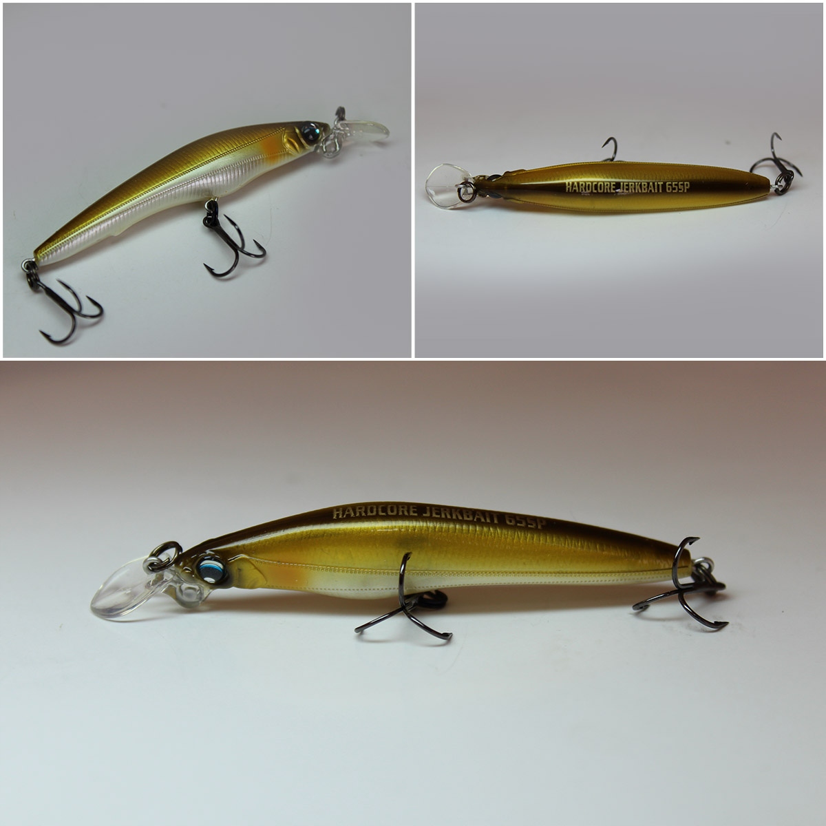 Wobler Duel/Yo-Zuri Hardcore Jerkbait 65SP #gsay (65mm, 4 gr, 1 m)