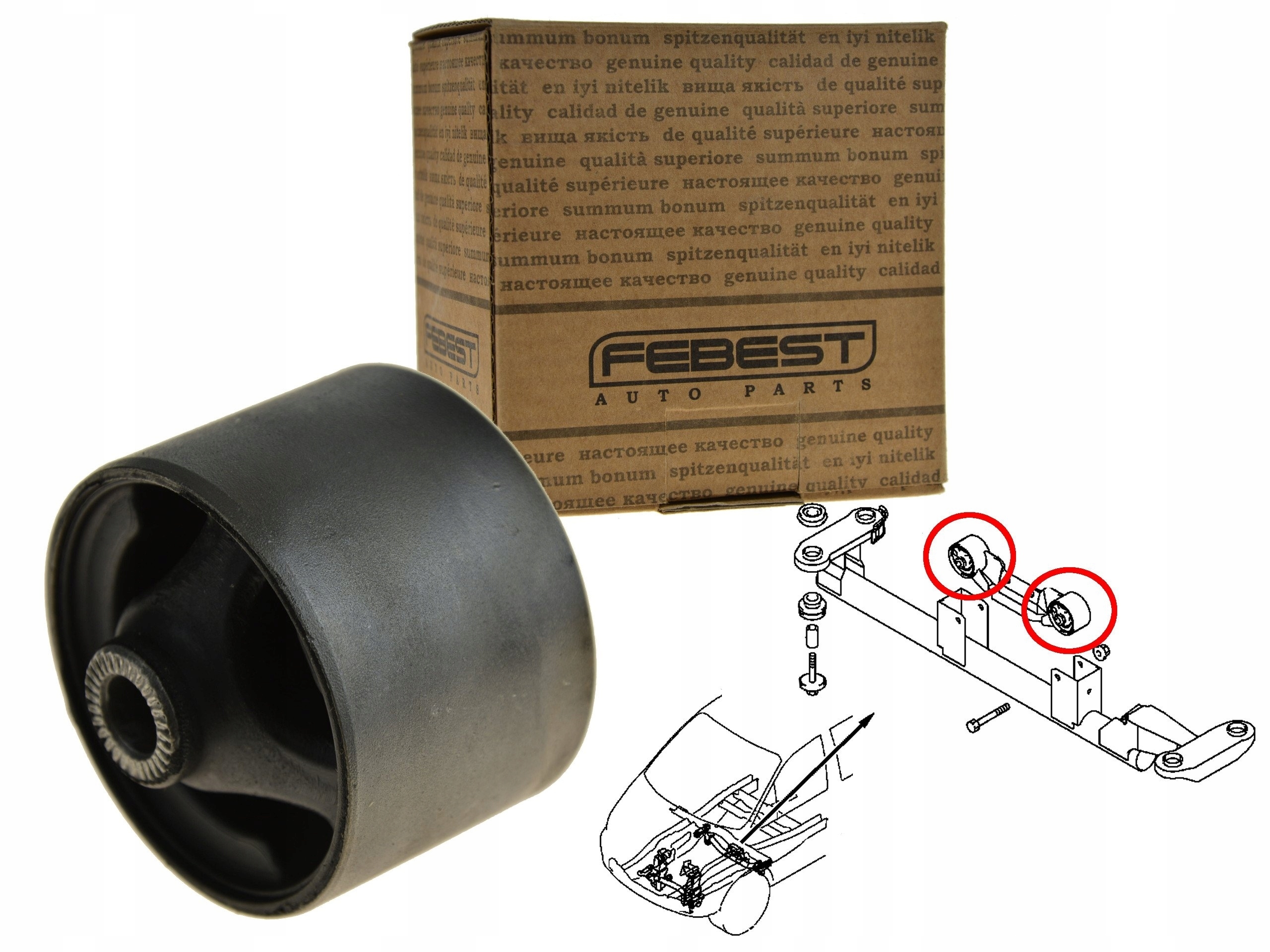 

Hyundai H1 01- Tuleja Poduszka Pod Skrzynię Biegów