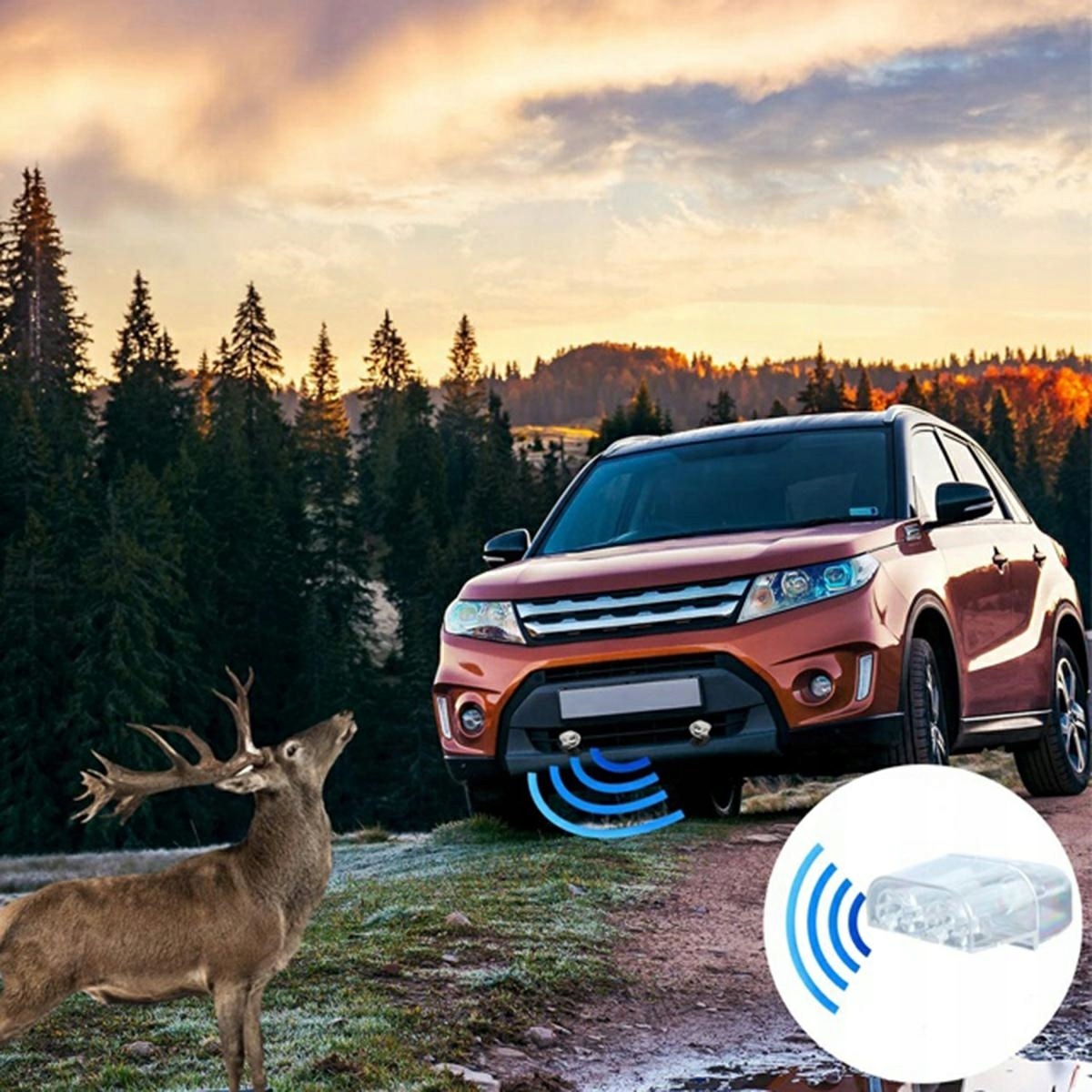 GWIZDEK SAMOCHODOWY ODSTRASZACZ ZWIERZĄT DO AUTA Producent inny