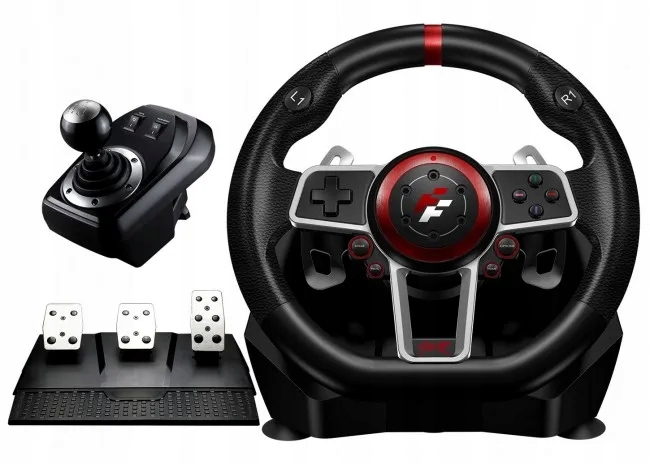 FLASHFIRE ES900R-руль 900° PC / PS4 / Xbox / Switch 3 педали, 6 передач