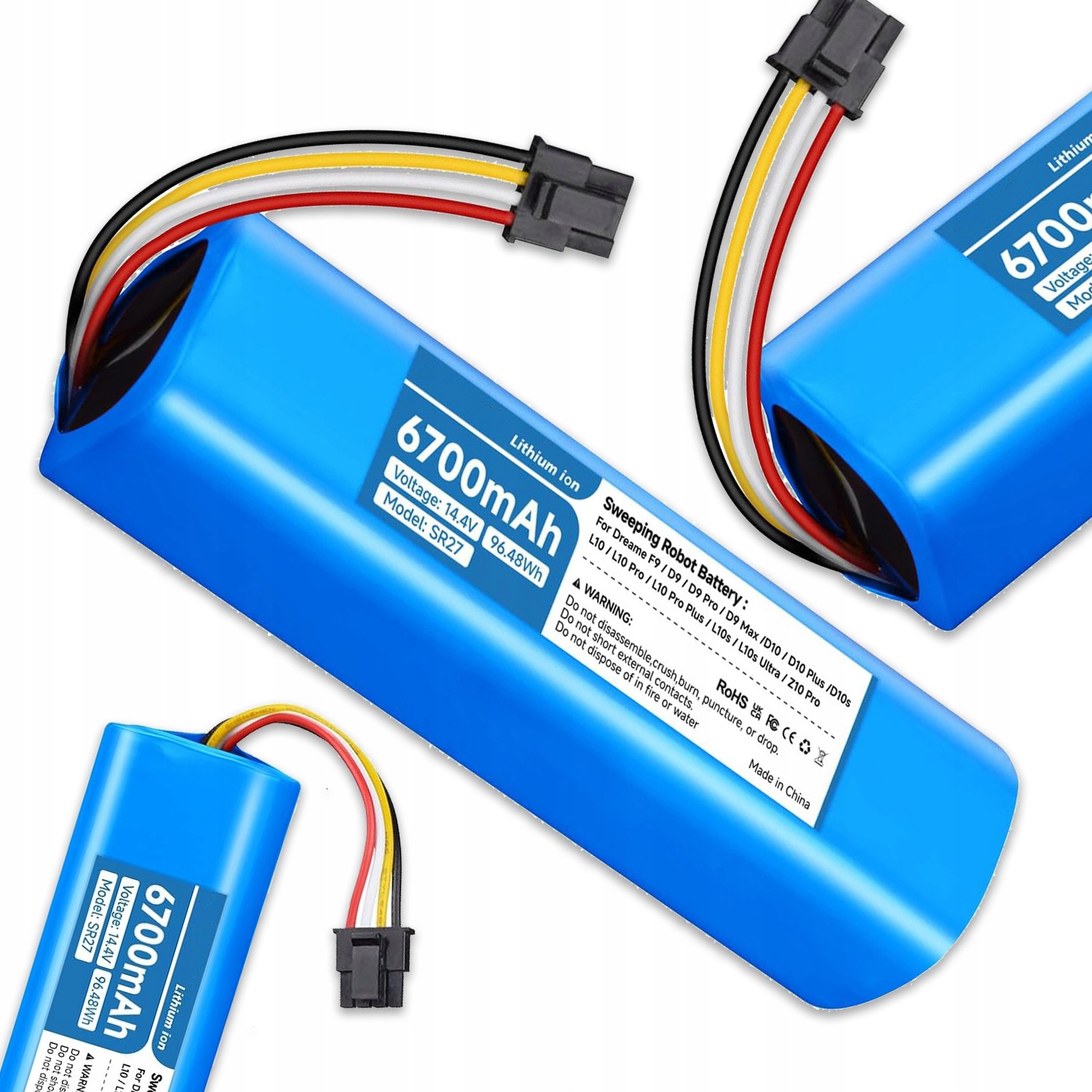 Akumulátor Náhradní Baterie Pro Domácí Vysavač 6700MAH 14 4V Modrá