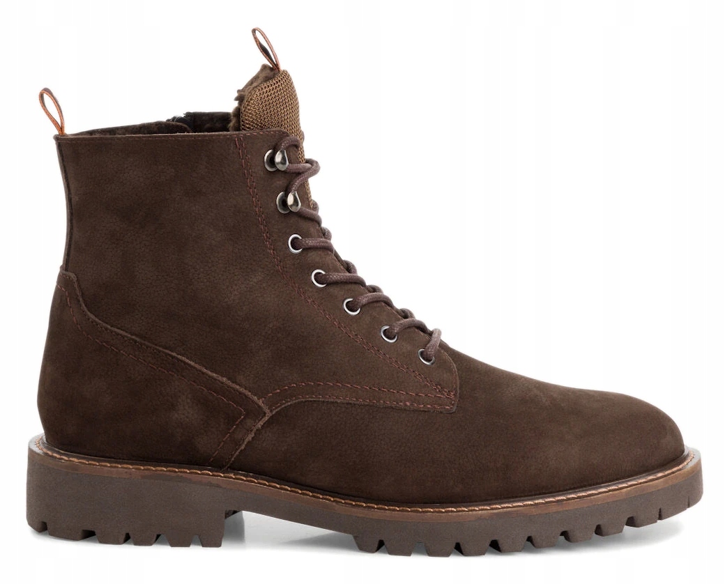 Kotníkové Boty Zateplené Hnědé Pánské Zimní Boty Kotníkové Boty Trapery Marco Tozzi 44