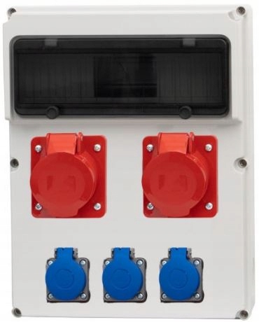 Rozvaděč Rs-kombi – zásuvky 16A 5p, 0/1(16A) IP44 F-elektro F3.1873