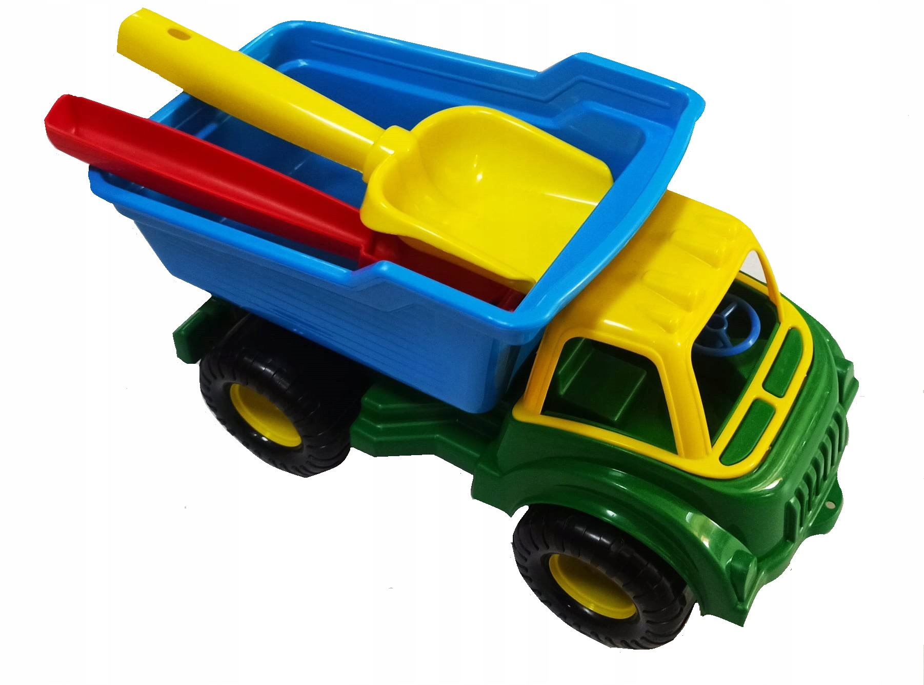 AUTO WYWROTKO SAMOCHÓD DO PIASKU + GRABKI ŁOPATKA