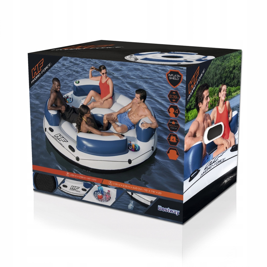 WYSPA do pływania BESTWAY MATERAC 235/239 43536 Długość (cm) 239