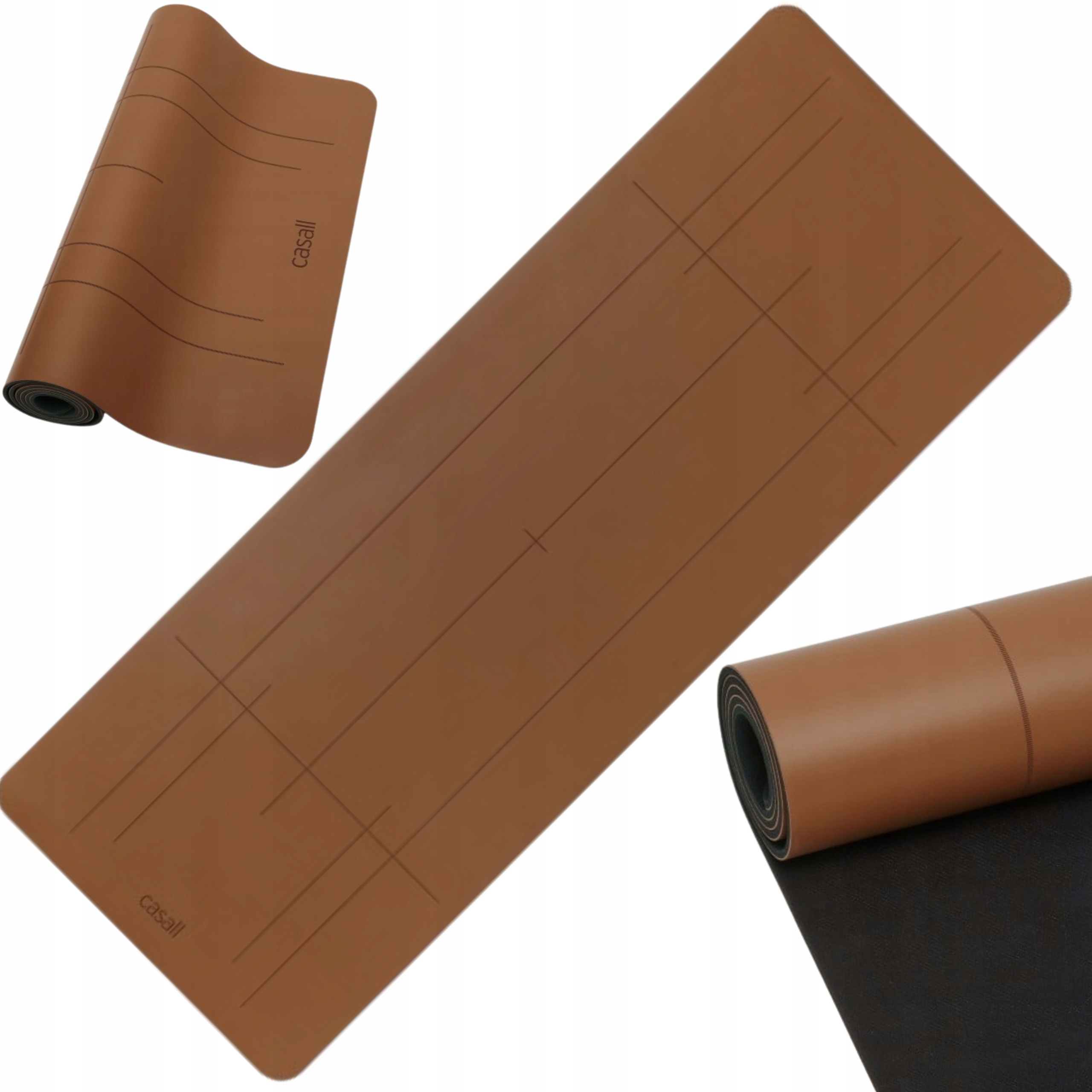 Mata do ćwiczeń jogi Casall Grip Cushion III 5mm naturalna antypoślizgowa p