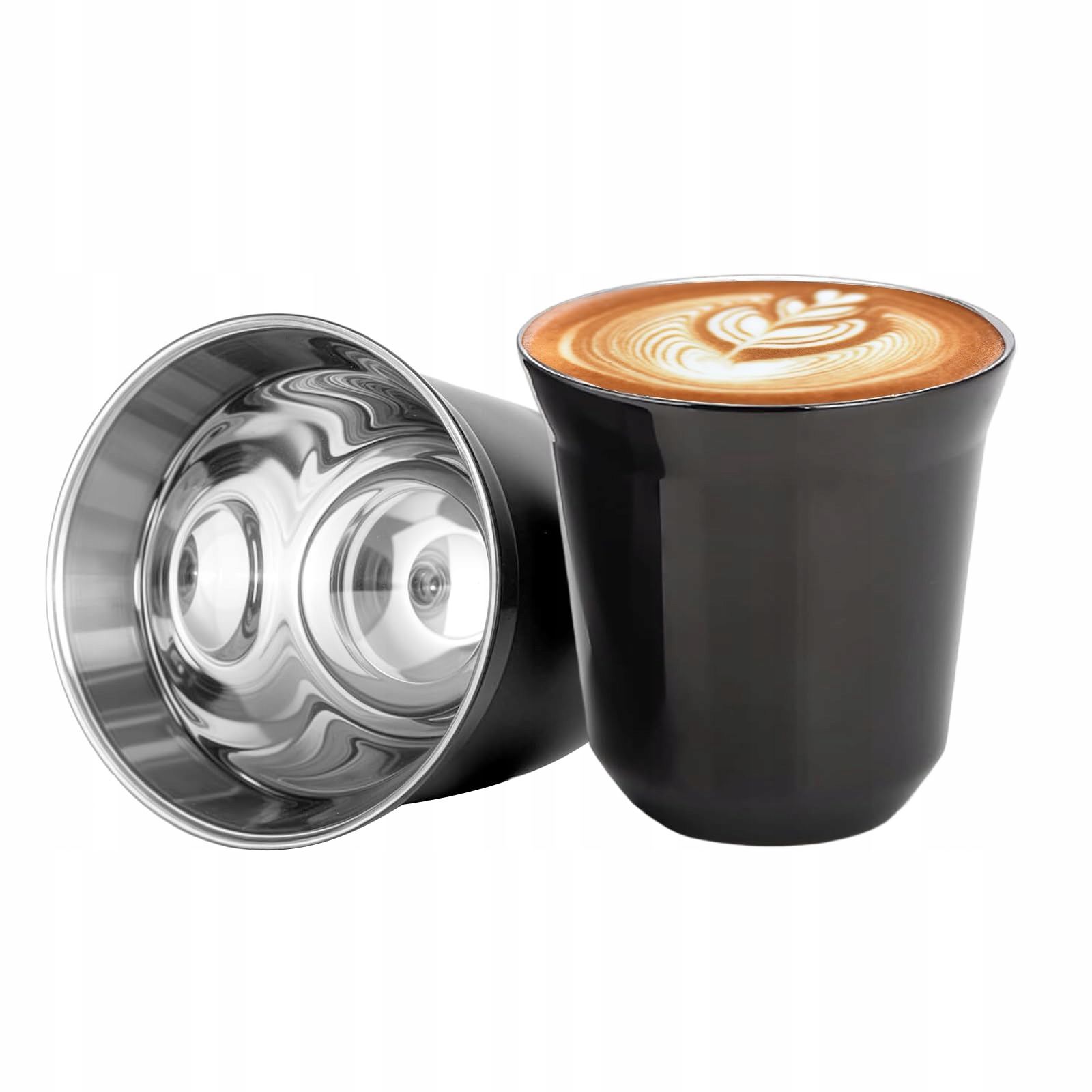 Greatrich Sada 2 šálků Espresso 80 ml Nerezová Ocel Izolované