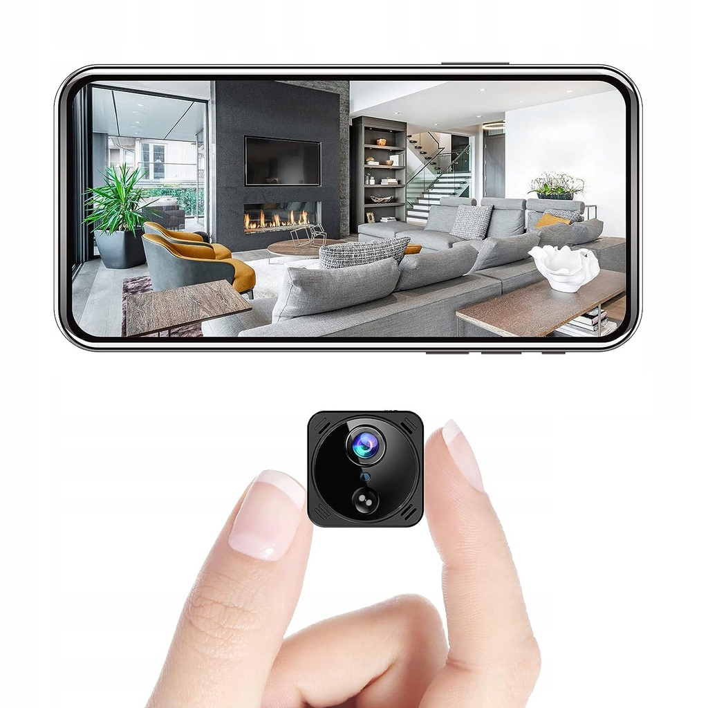 Mini Špionážní Kamera Detekce Pohybu Ir Wifi Hd Skrytá Široký Úhel 160°