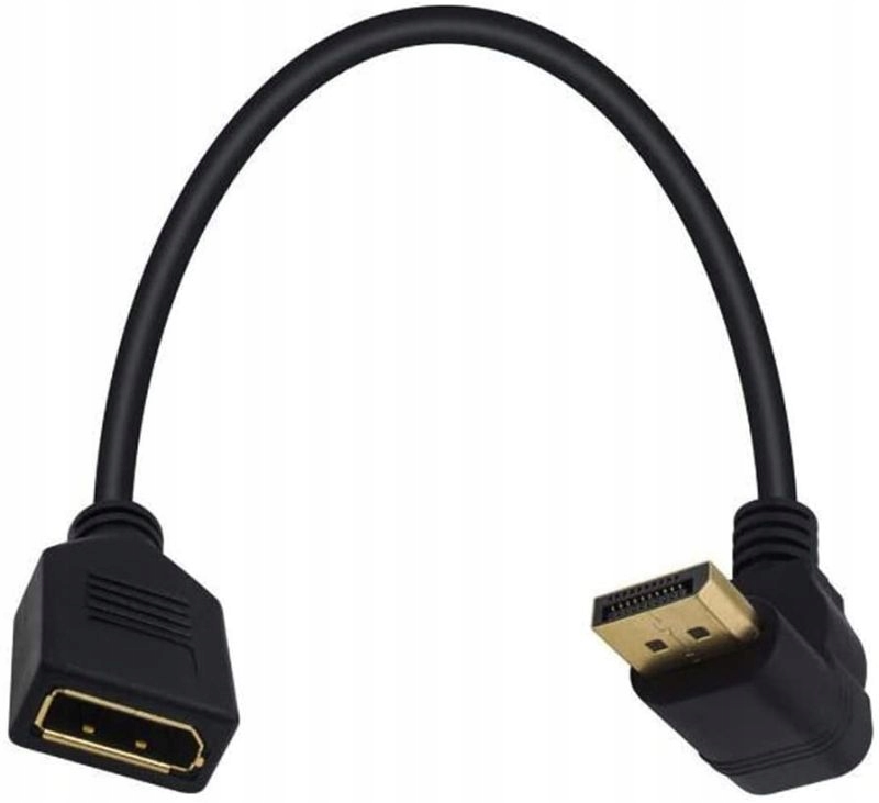 

Kabel adapter kątowy DisplayPort Dp M/f Górny 0,3M
