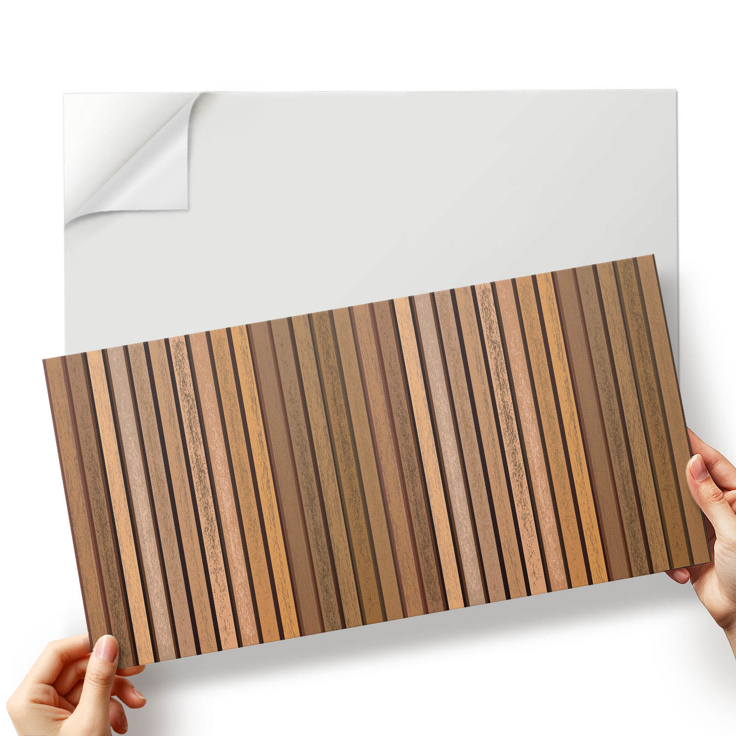 Sada dlaždic Vinyl Vzory desek s různorodou strukturou 10x40x20 cm
