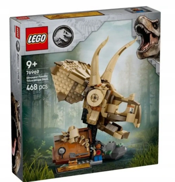 Lego 76969 Jurský Svět Kostry Dinosaurů Lebka Triceratopsa