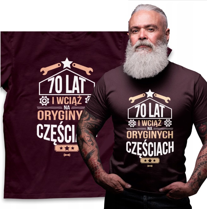 

Koszulka Męska 70 80 Urodziny Dowolny Wiek