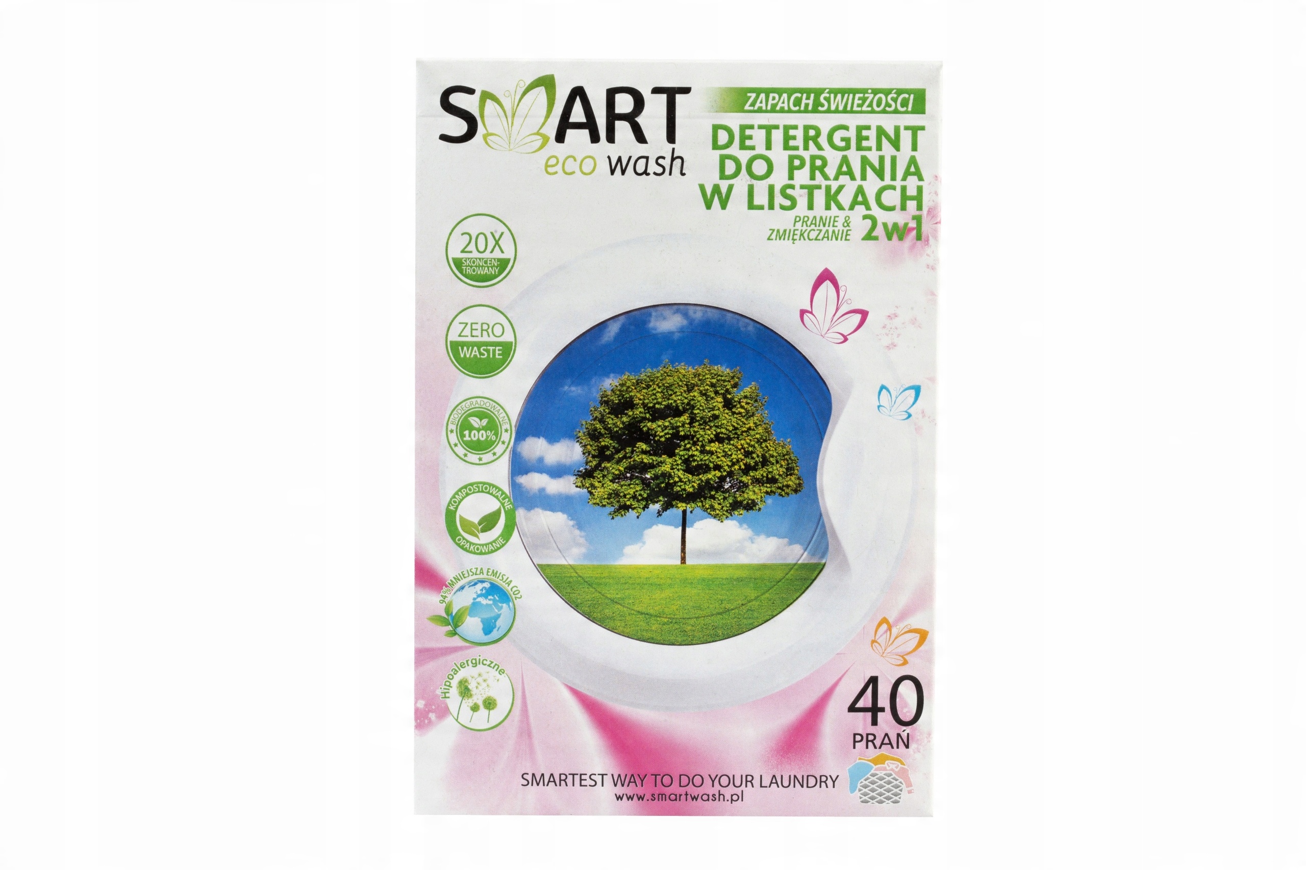 

Smart Eco listki do prania Zapach Świeżość 40 prań