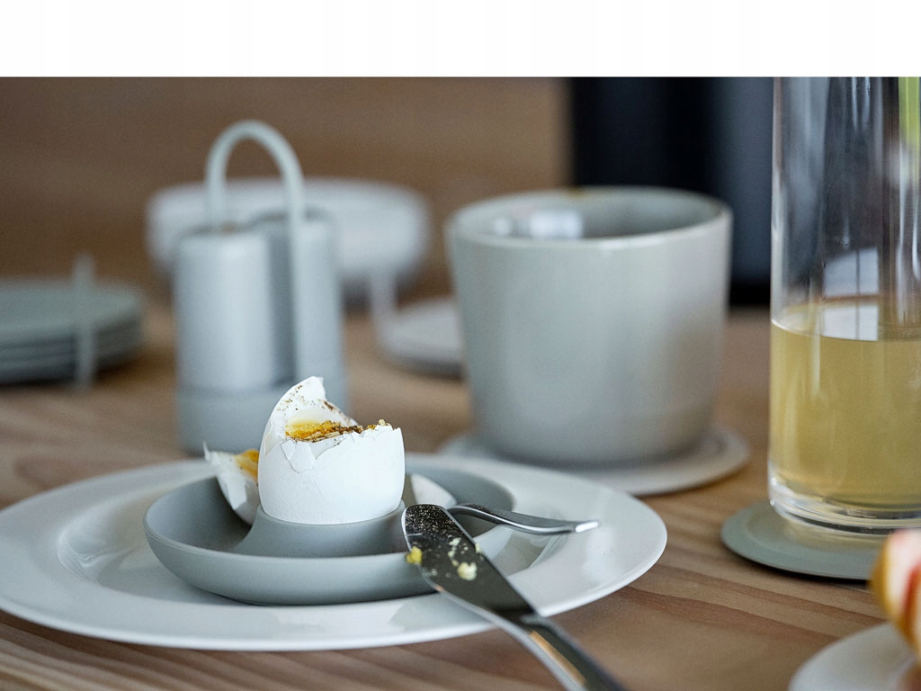 KOMPLET 4 KIELISZKÓW DO JAJ SZARE ZONE DENMARK Marka Zone Denmark