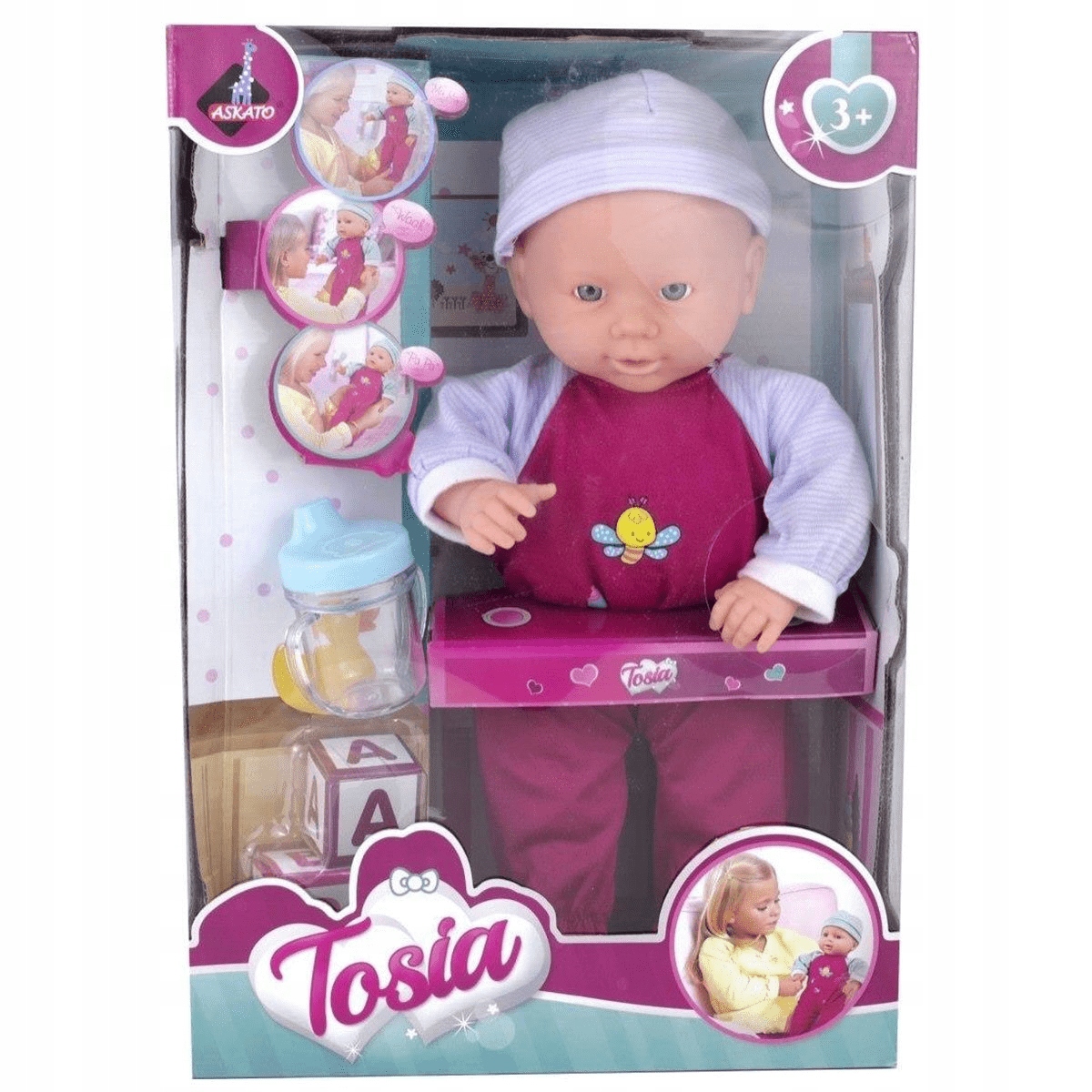 Lalka Askato 36 cm Tosia PREZENT PIĘKNA
