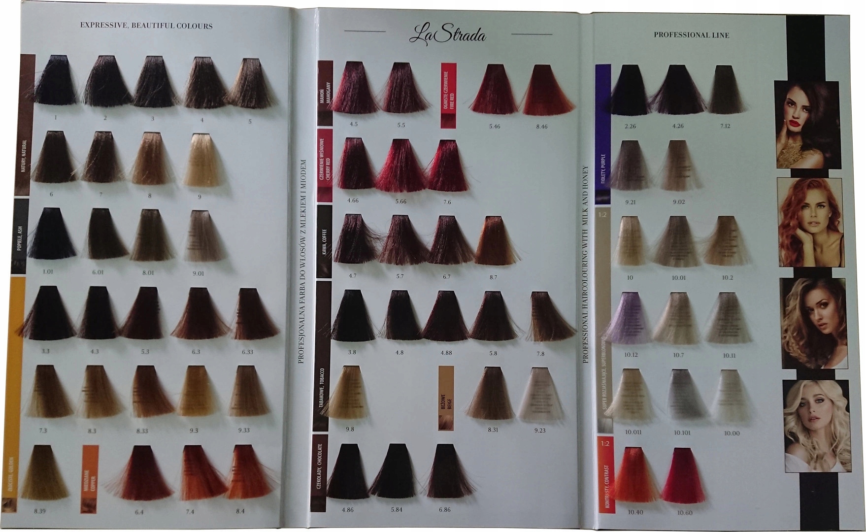 Farba do włosów Profis LaStrada 100ml 20= paleta Marka Scandic