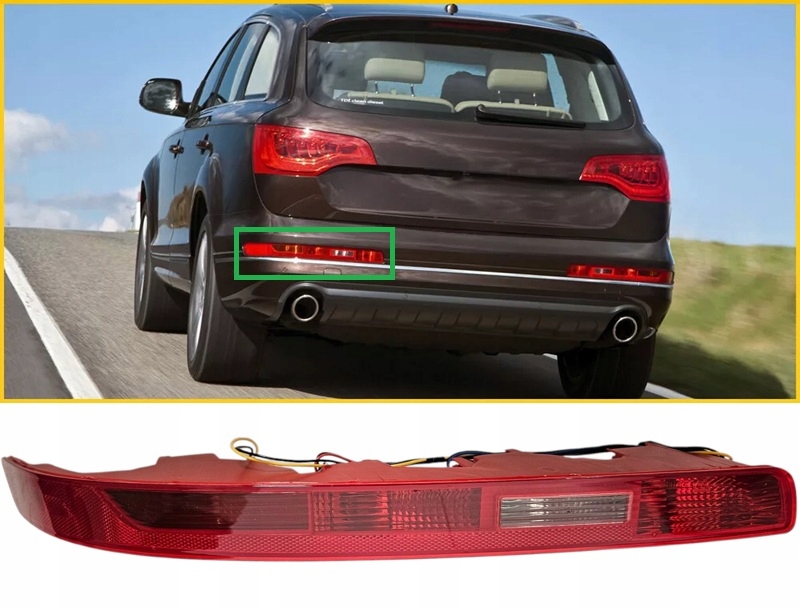 Odrazka Zadního Nárazníku Audi Q7 4L 2006-2015 Oem: 4L0 945 095 Levá