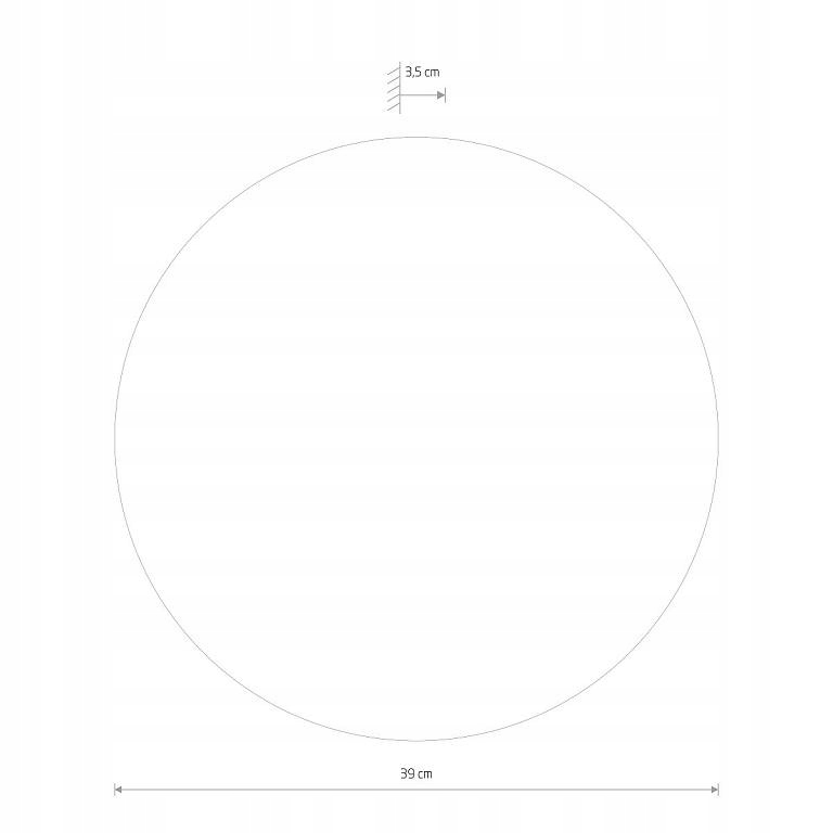 Lampa ścienna kinkiet RING LED L z efektem lustra Kod producenta 10278