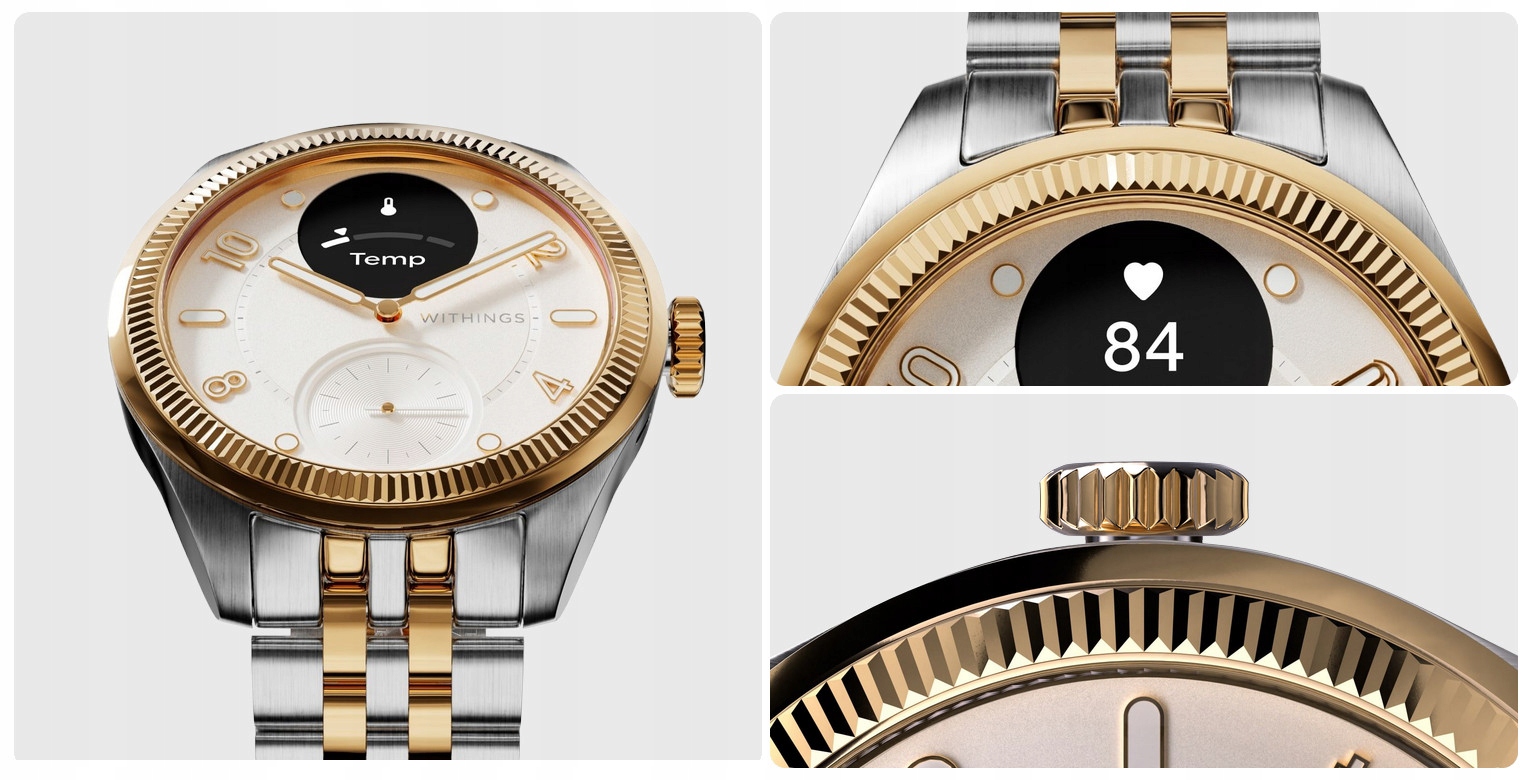 Withings Scanwatch Nova Brilliant okosóra EKG pulzus zafír üveg SPO2 Márka Withings