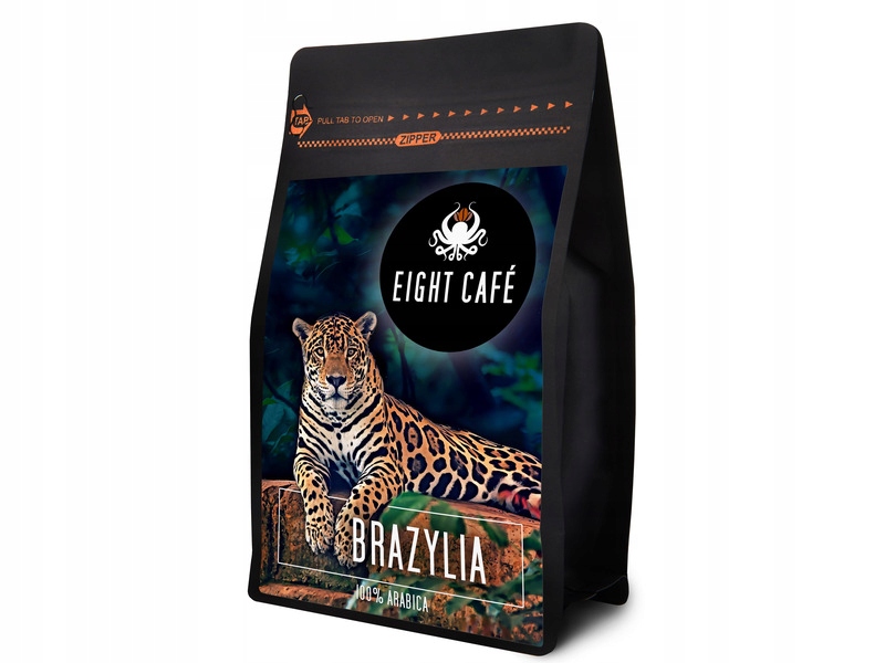 Kawa ziarnista Eight Cafe Brazylia Arabica 1 kg (Rzemieślnicza)