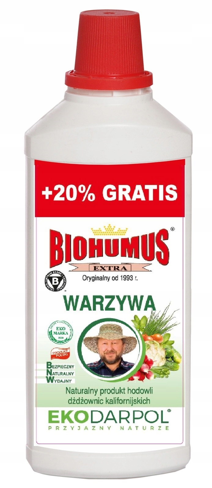 

Nawóz Biohumus Extra Do Warzyw 1L+20% Ekologiczny
