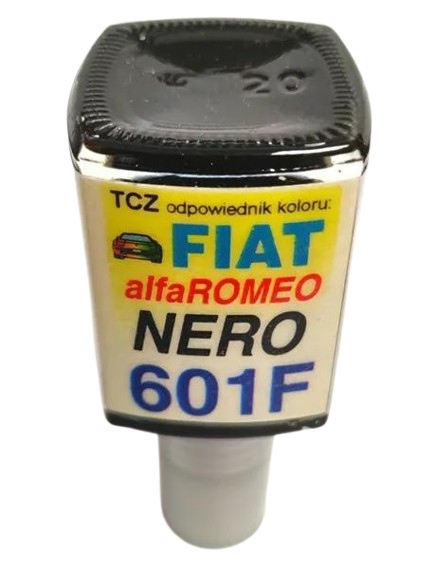 ARASYSTEM LAKIER SAMOCHODOWY 10ML FIAT 601F CZARNA ZAPRAWKA DO RYS