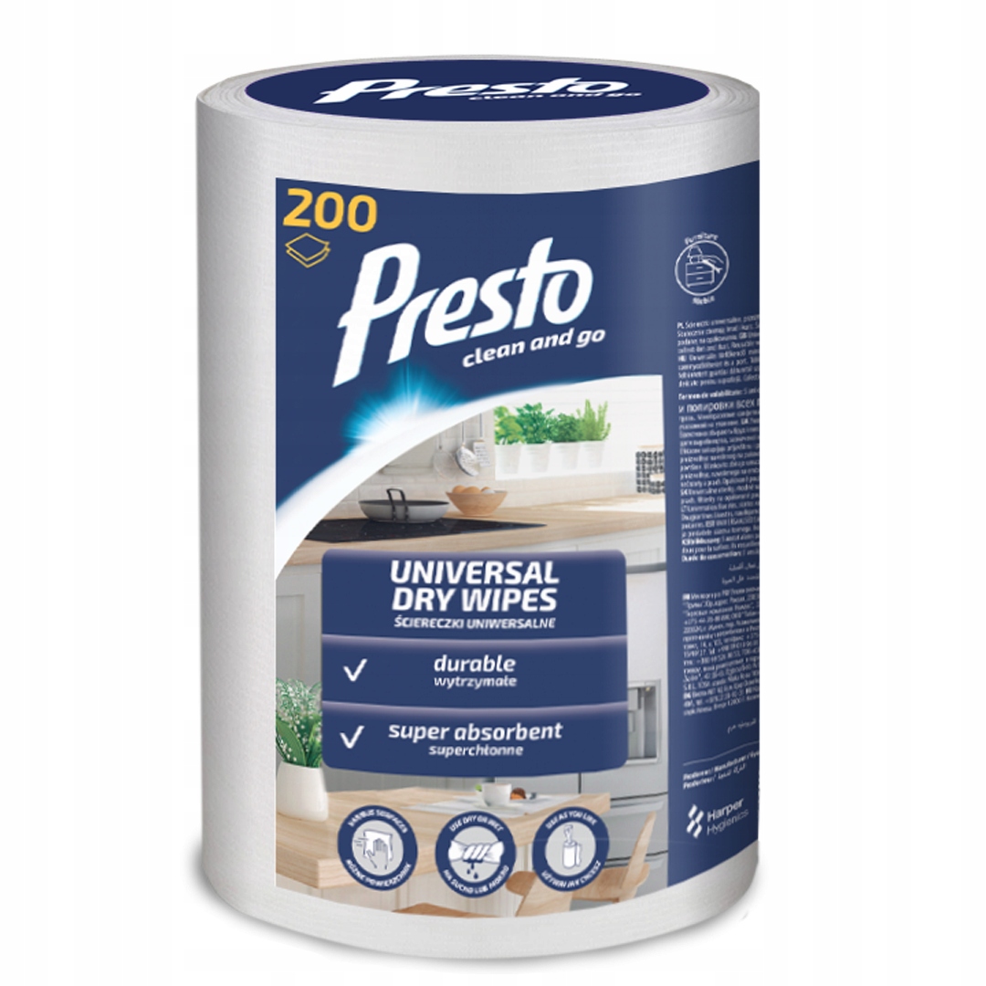 

Presto suche ściereczki w rolce 200 szt.