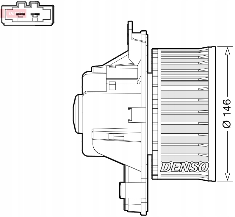 Denso DEA21014 вентилятор внутренний