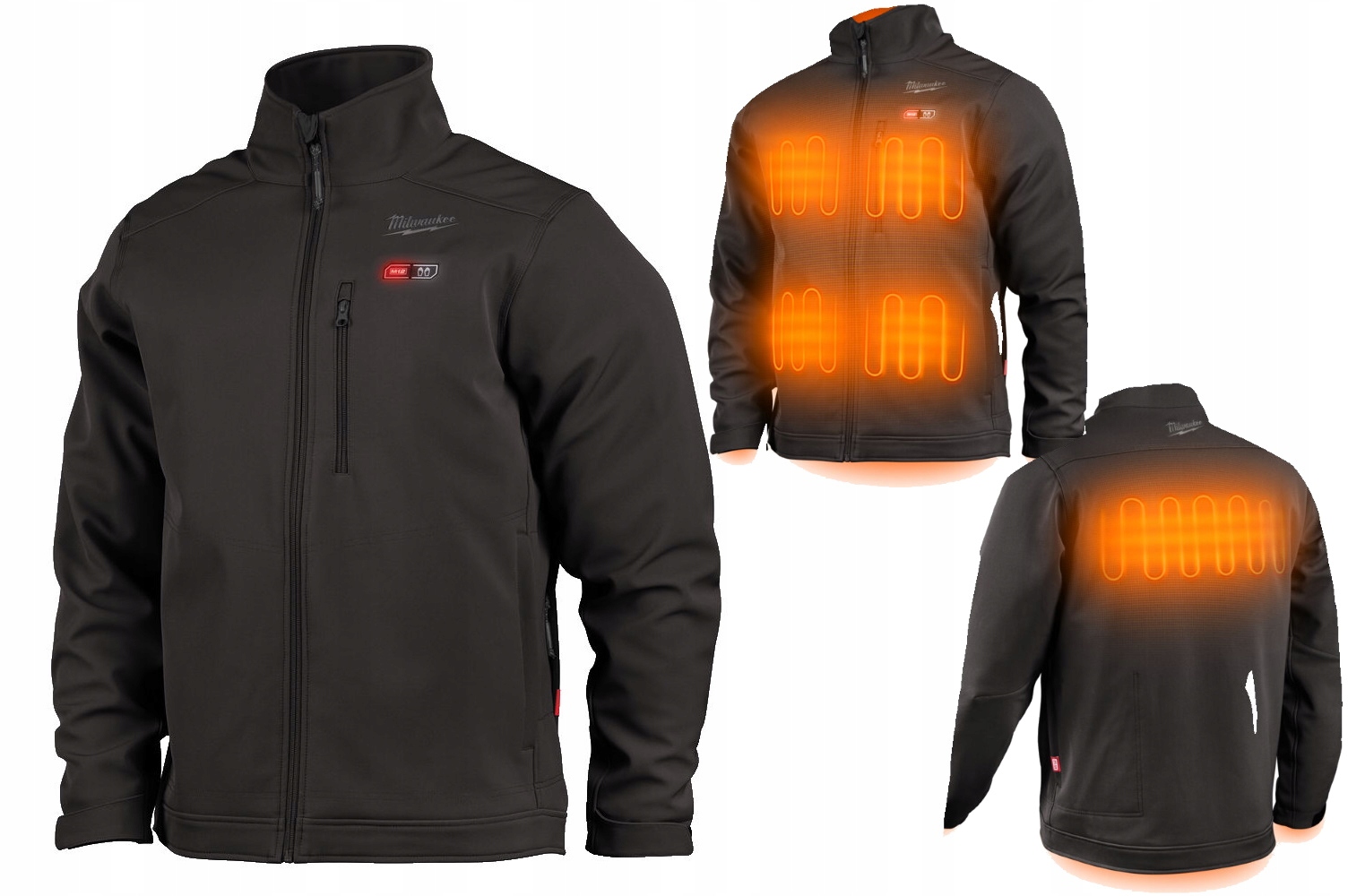 Куртка з підігрівом M12 hjbl5-0 (L) чорна