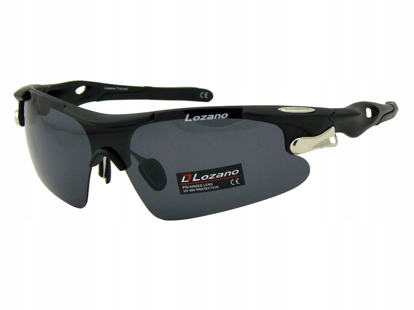 OKULARY POLARYZACYJNE SPORTOWE CZARNE NA ROWER LZ