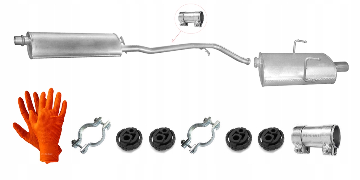 Peugeot 406 2.0i 16V 101kW (1999-2004) Coupe Tlumič Středový Koncový