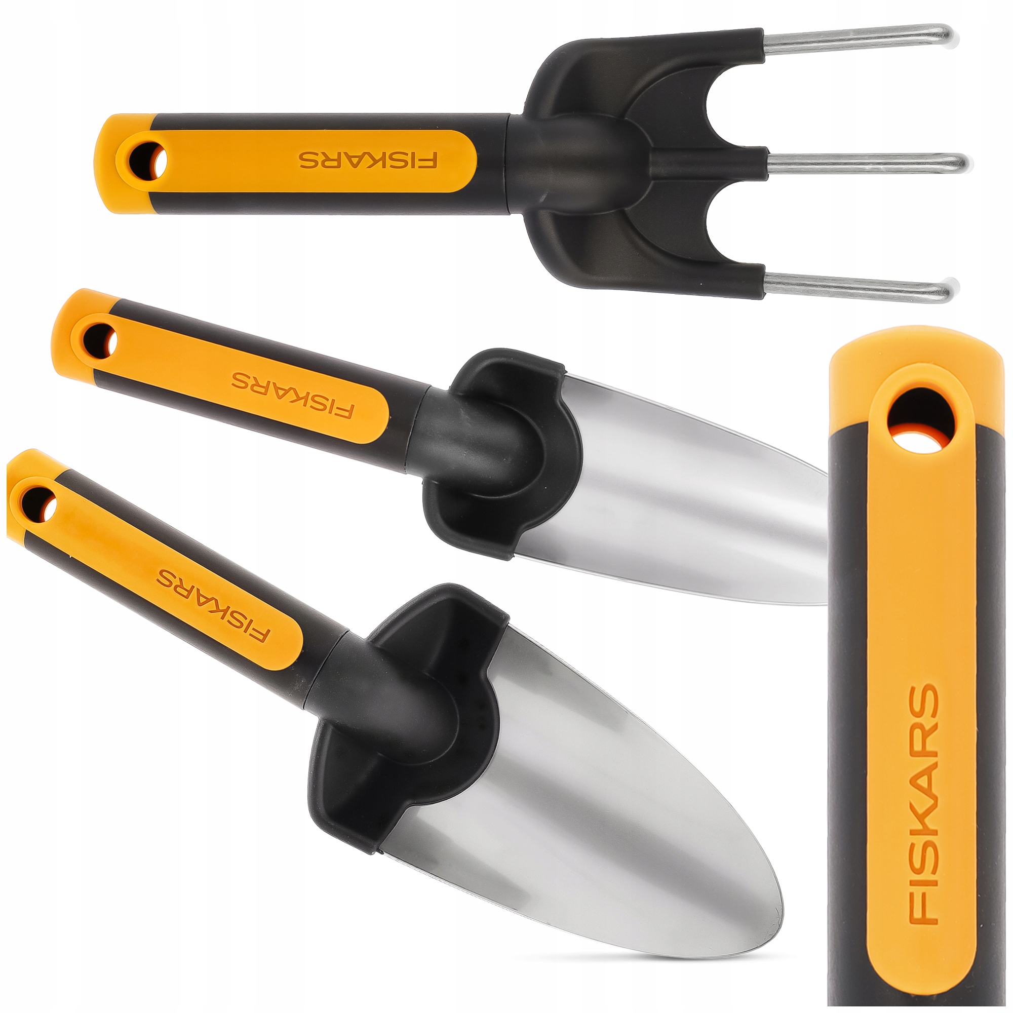 Zahradní lopatka Grabky Drápky Sada 3 zahradních Nástrojů Fiskars Ocel