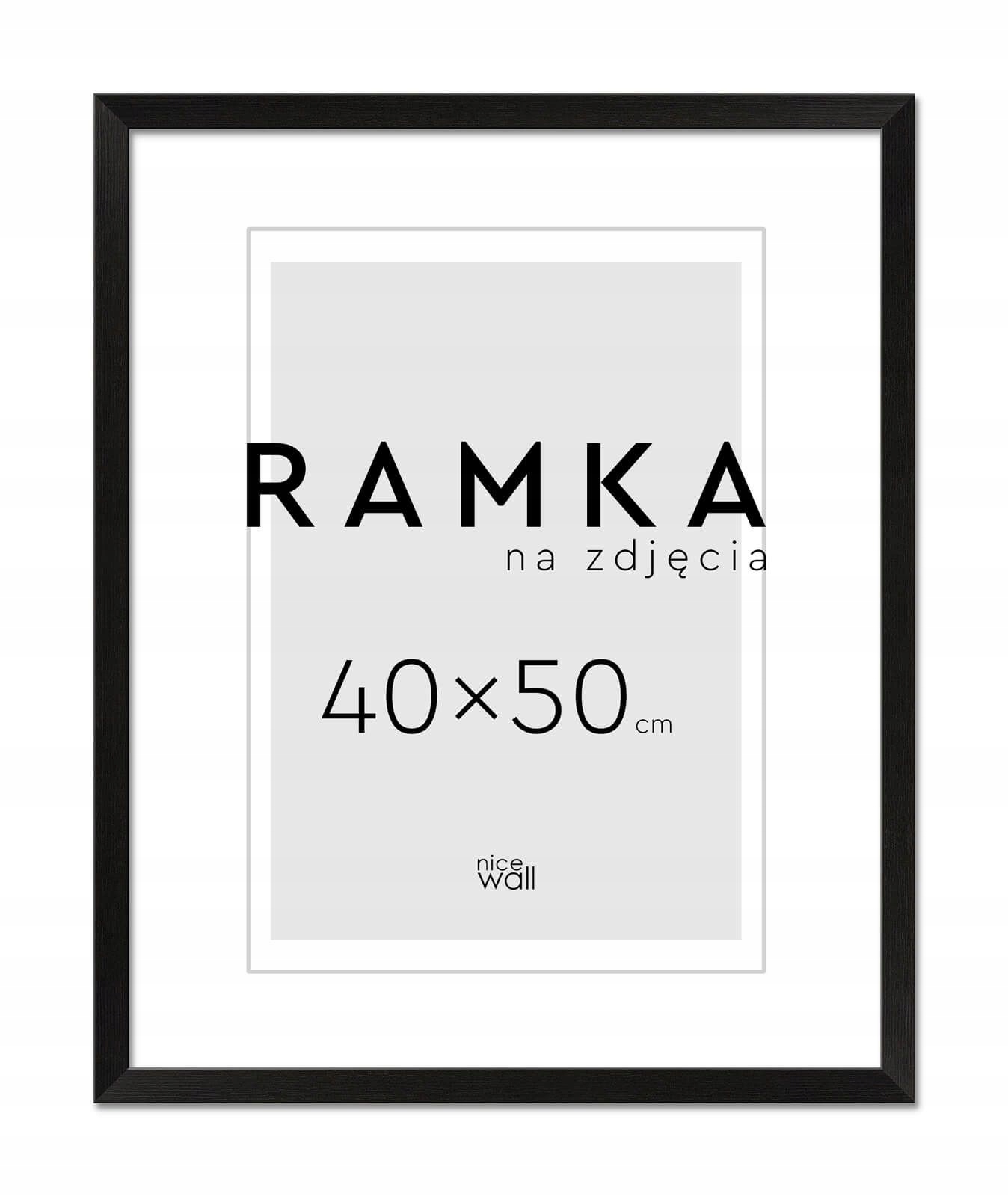 

Rama na zdjęcia 40x50 cm 50x40 cm Czarna