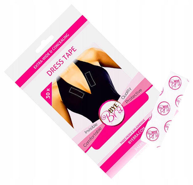 

Przezroczysta 30SZT Bye Bra Dress Tape - Taśma Mod