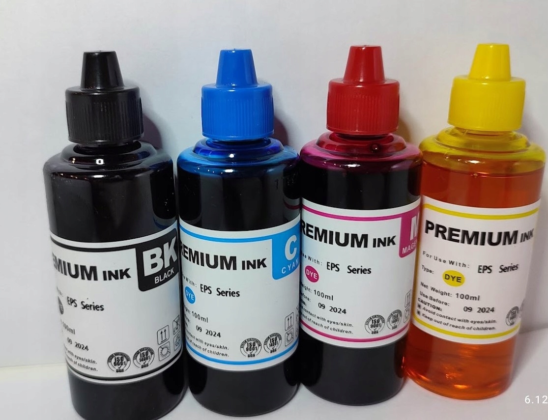 4x 100ml ATRAMENT W BUTELKACH DO DRUKAREK HP CANON EPSON BROTHER XL