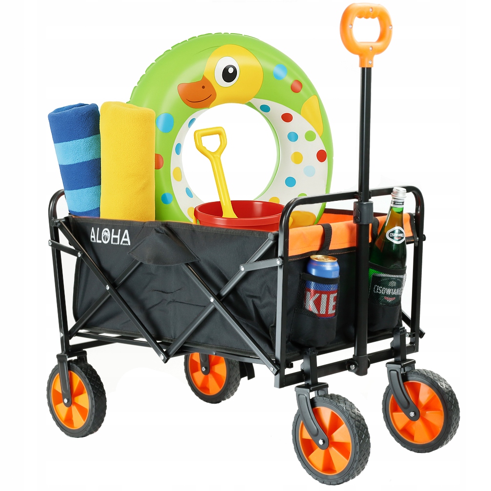 Wózek Plażowy Składany Transportowy Kempingowy Turystyczny Ogrodowy 100KG