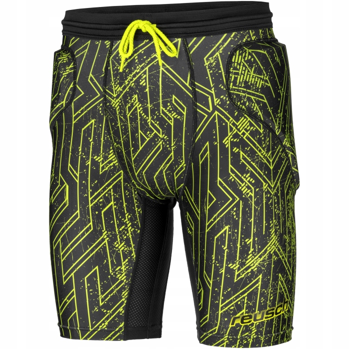 Reusch Spodenki bramkarskie Kompresyjne Cs Short Padded black lime S