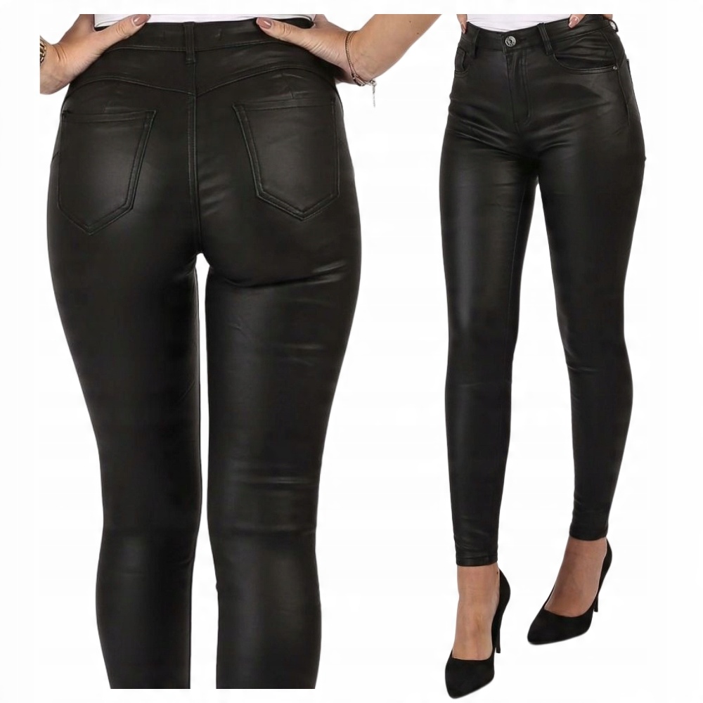 

Spodnie Damskie Skórzane Modelujące Push-up 42