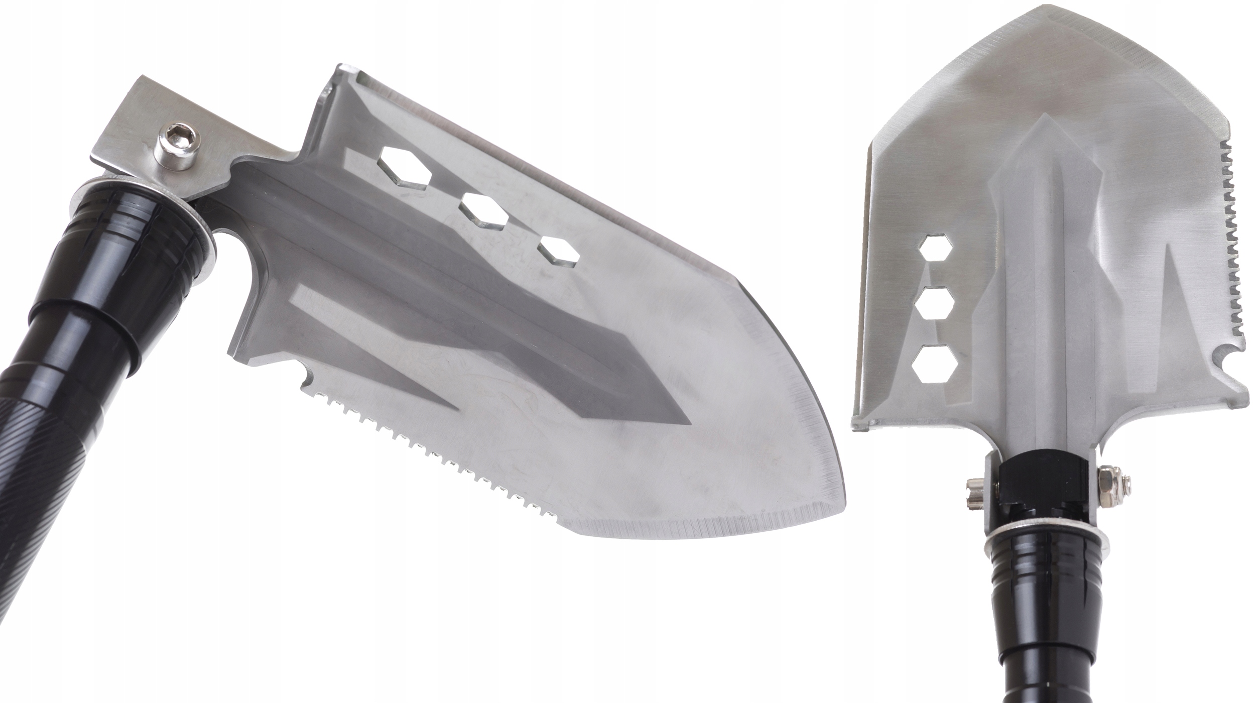 SAPERKA WOJSKOWA SURVIVAL ŁOPATA TAKTYCZNA 16W1 Cechy dodatkowe antypoślizgowa rękojeść