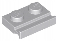 

Lego 32028 1x2 prowadnica j.szary Lbg 10 szt Nowy