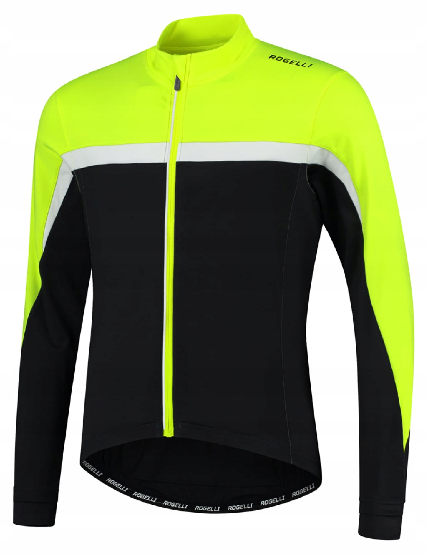 Bluza rowerowa ROGELLI Course L Czarna-Fluo