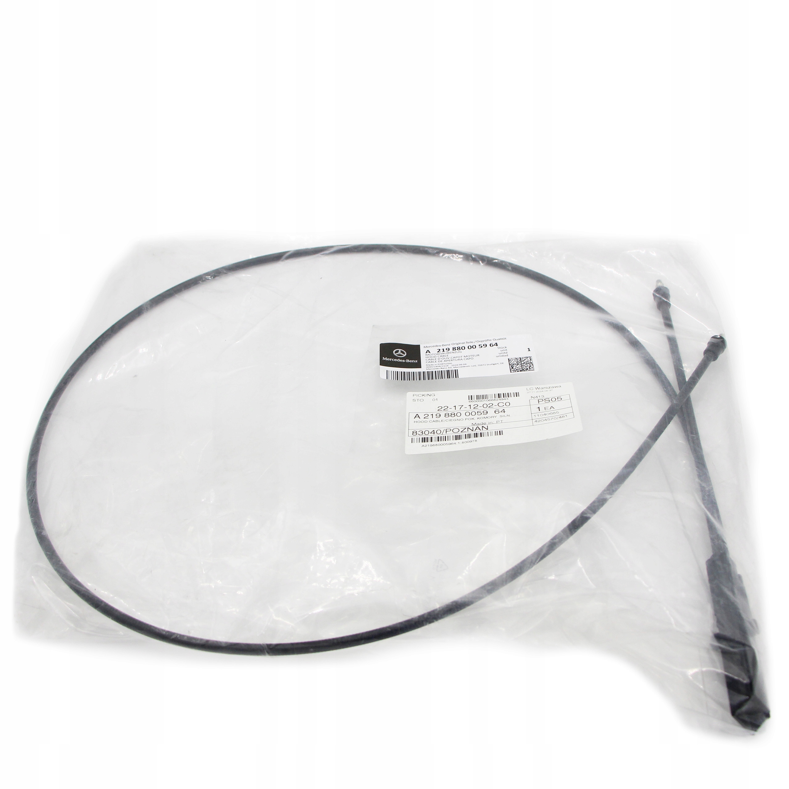 Lanko Pro Otevírání Krytu Motoru Mercedes Cls C219 A2198800059