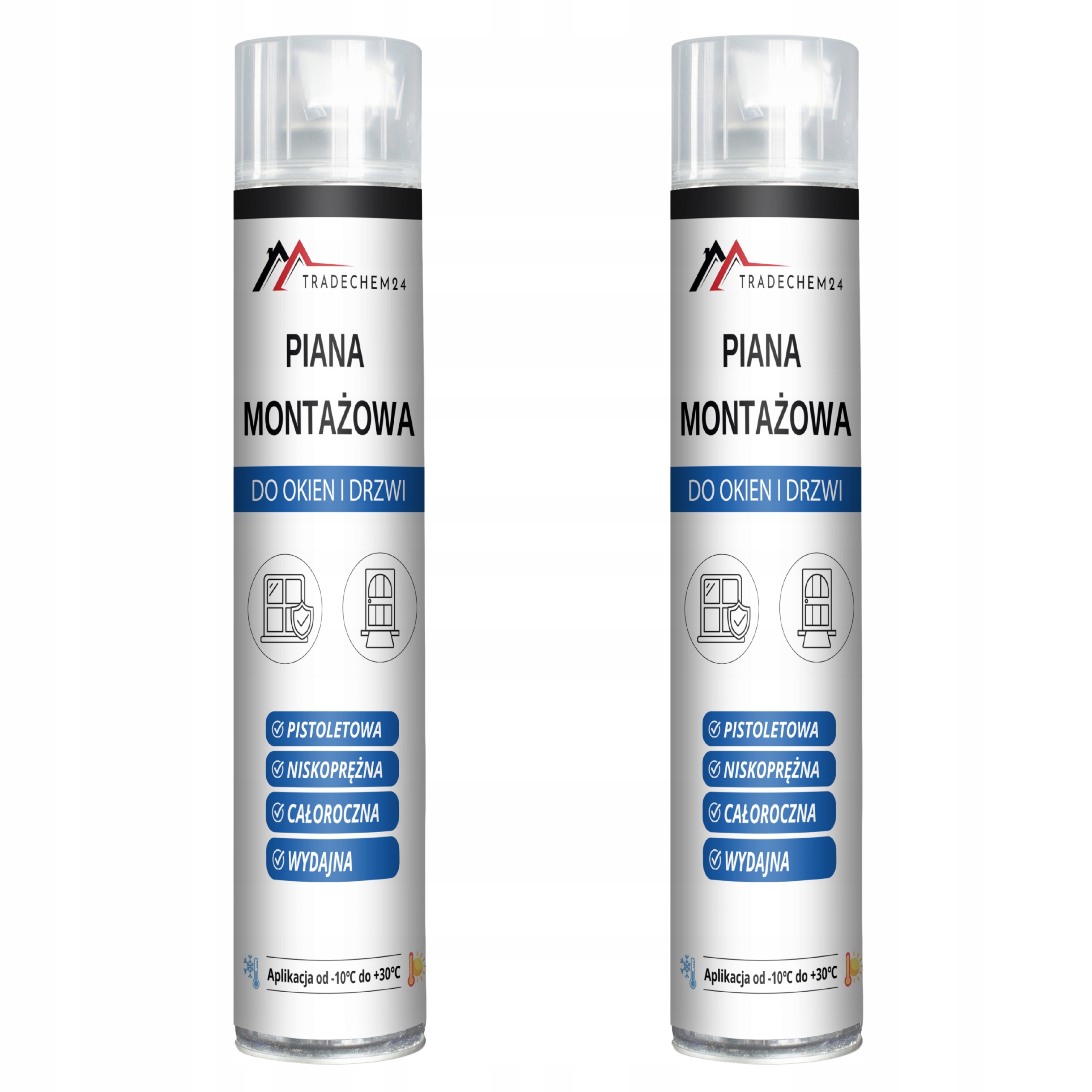 2x PIANA PIANKA DO OKIEN DRZWI PARAPETÓW MONTAŻOWA NISKOPRĘŻNA PISTOLETOWA