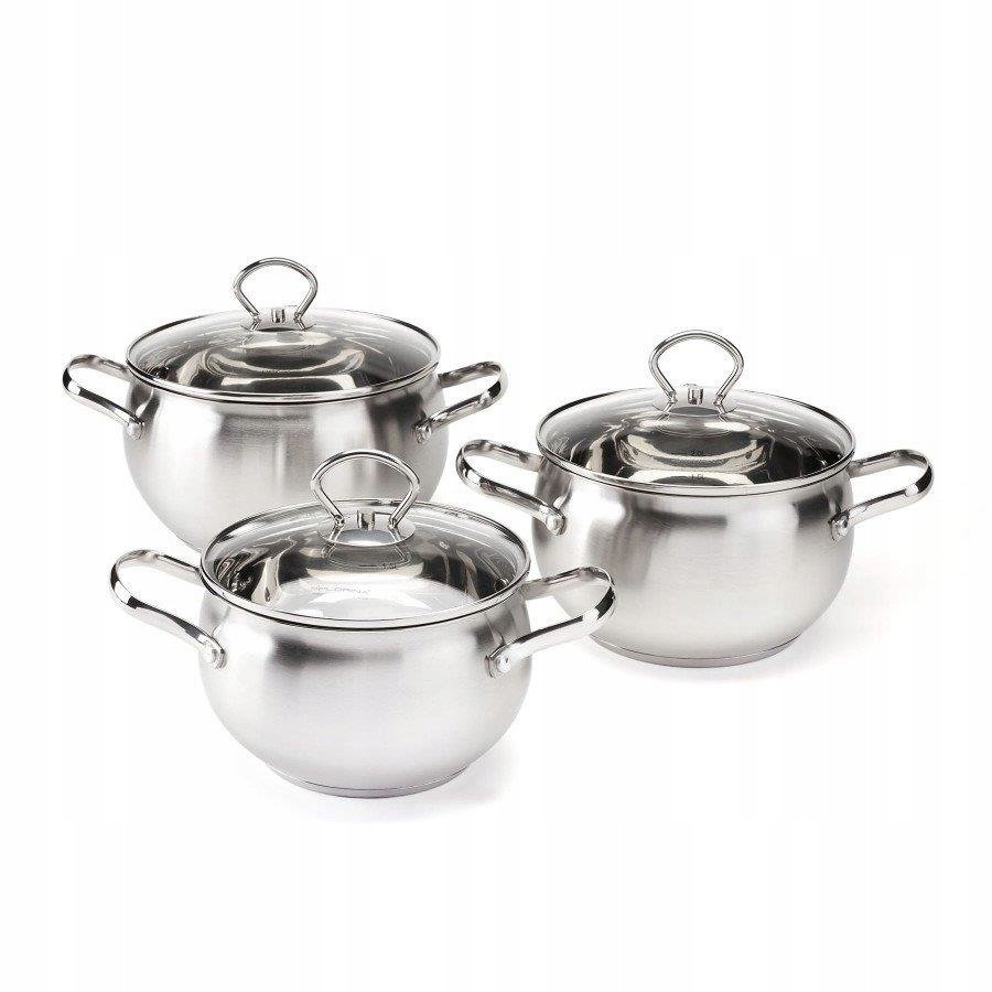 

Komplet Garnków Florina 6 Elementów Satyna Alex