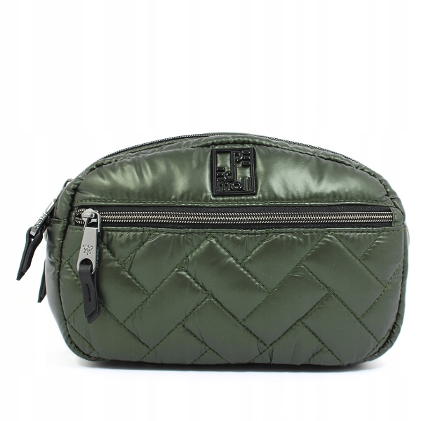 Prošívaná dámská kabelka crossbody kabelka přes rameno Pepe Moll 242131 zelená