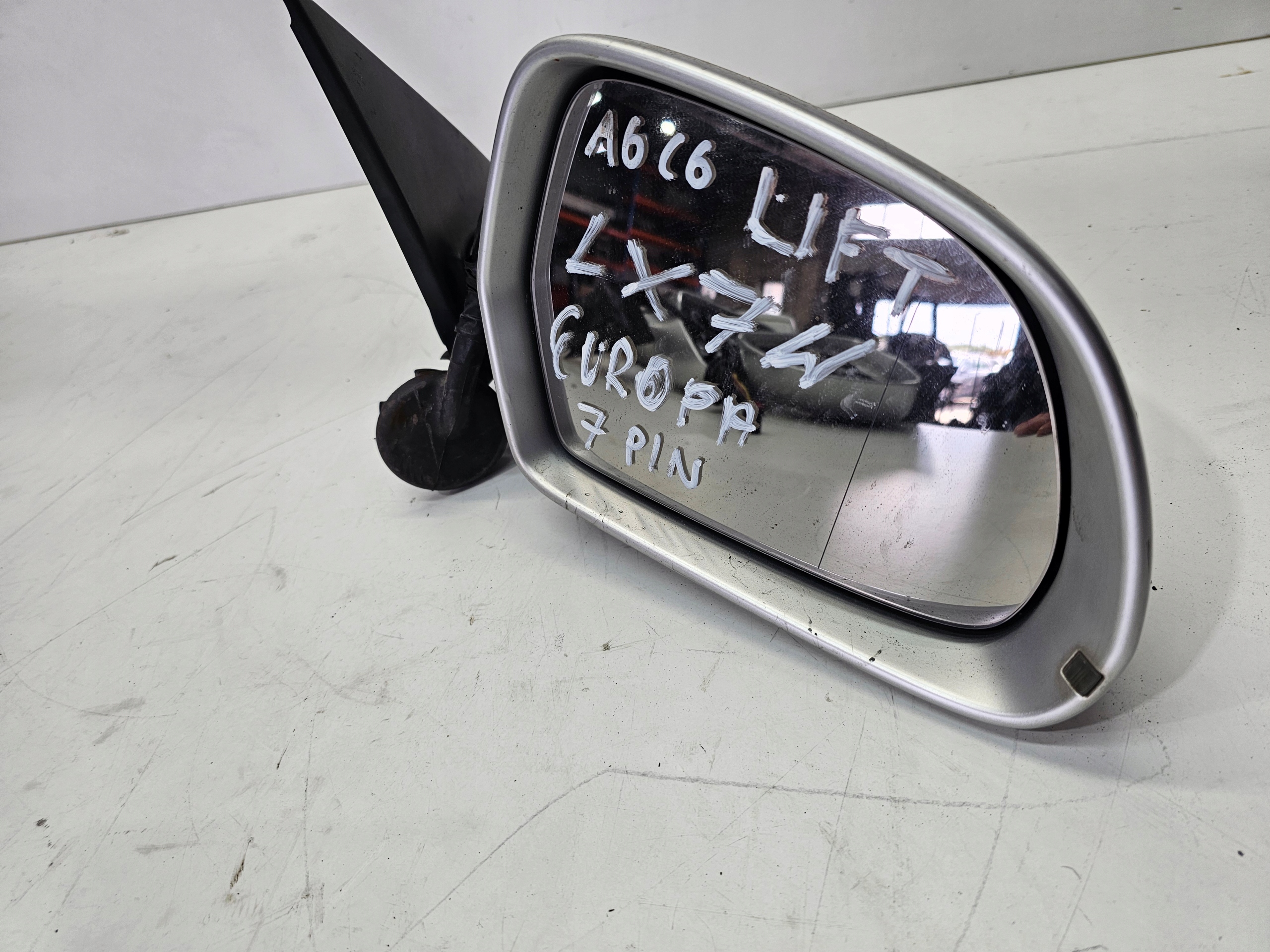 mirror right front AUDI A6 C6 LIFT LX7W 7-PIN EUROPA