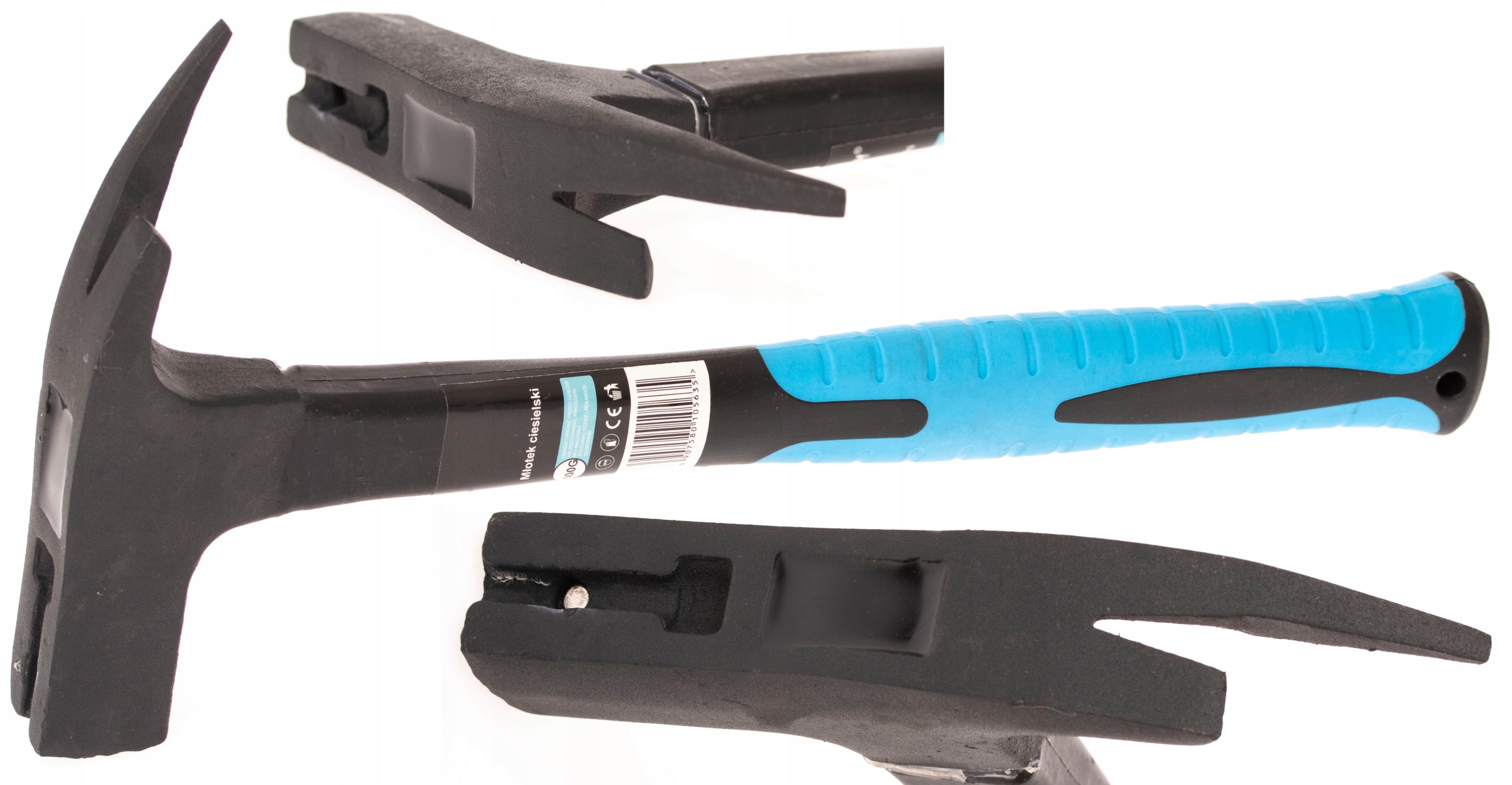 

Młotek ciesielski dekarski fiberglass 600g