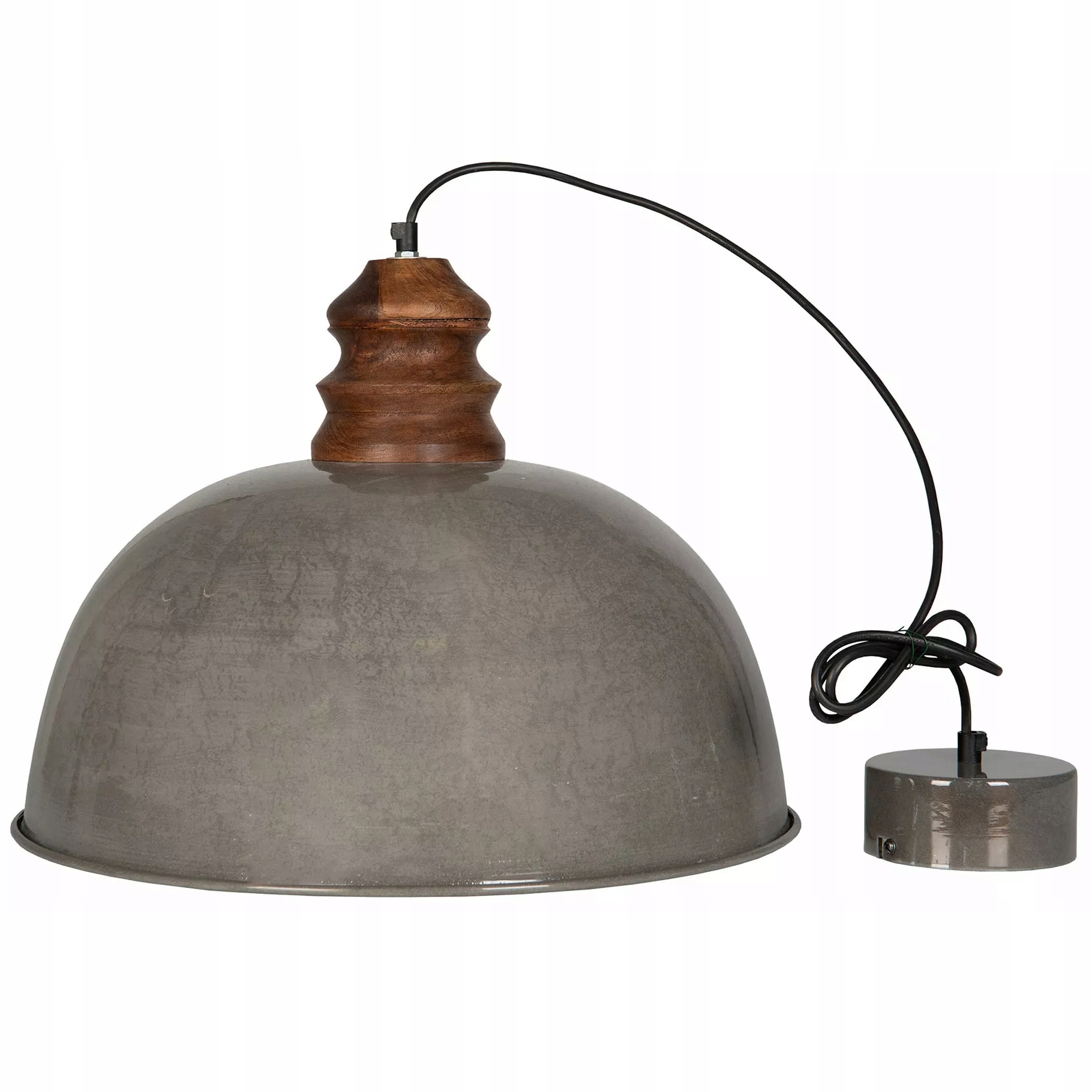 Závěsné Stropní Svítidlo Nad Stůl Boho Kovová Dřevěná Velká 48 cm do domu